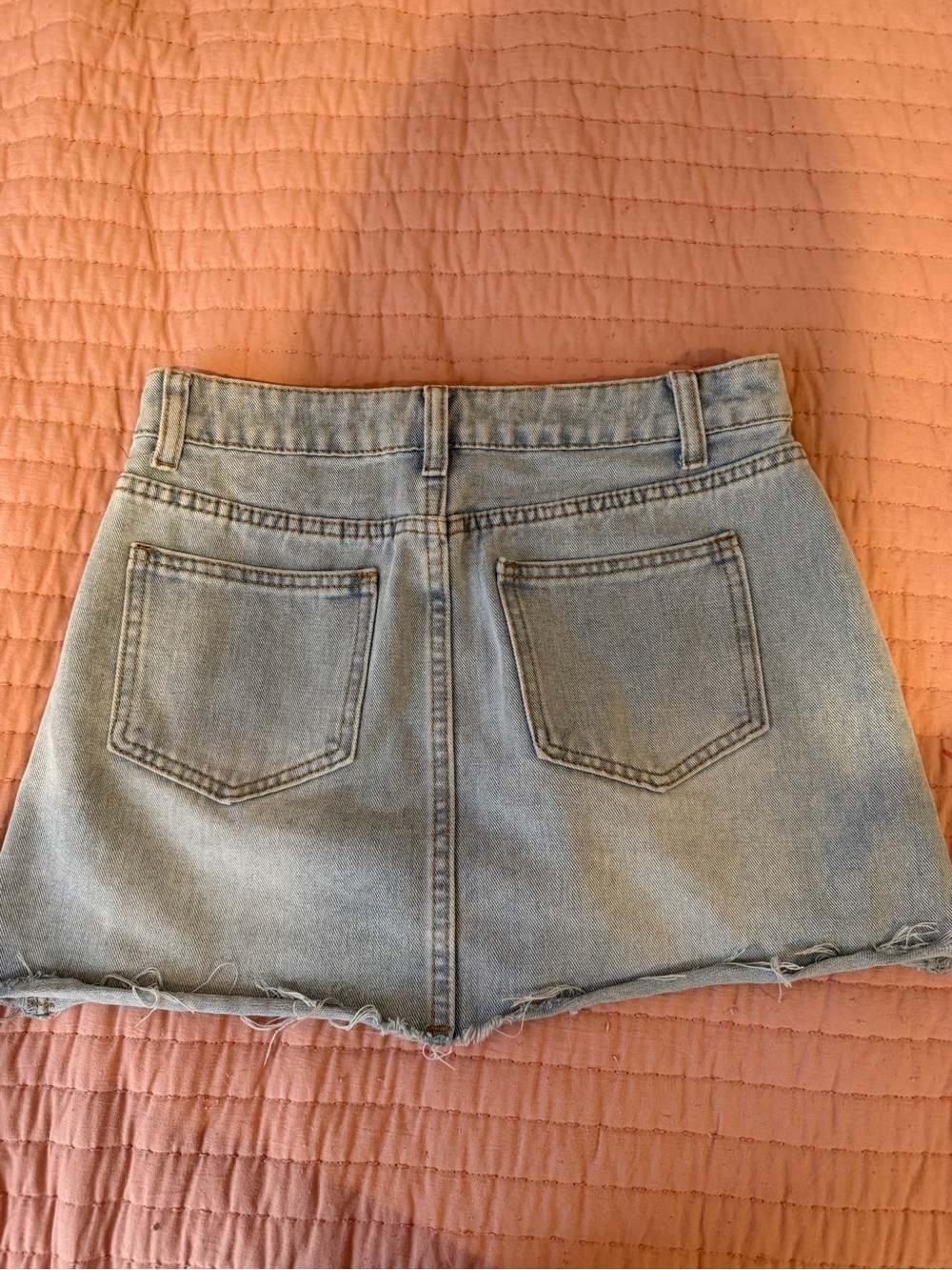 SHEIN Jean Light Blue High-Waist Denim Mini Skirt - Picture 5 of 6